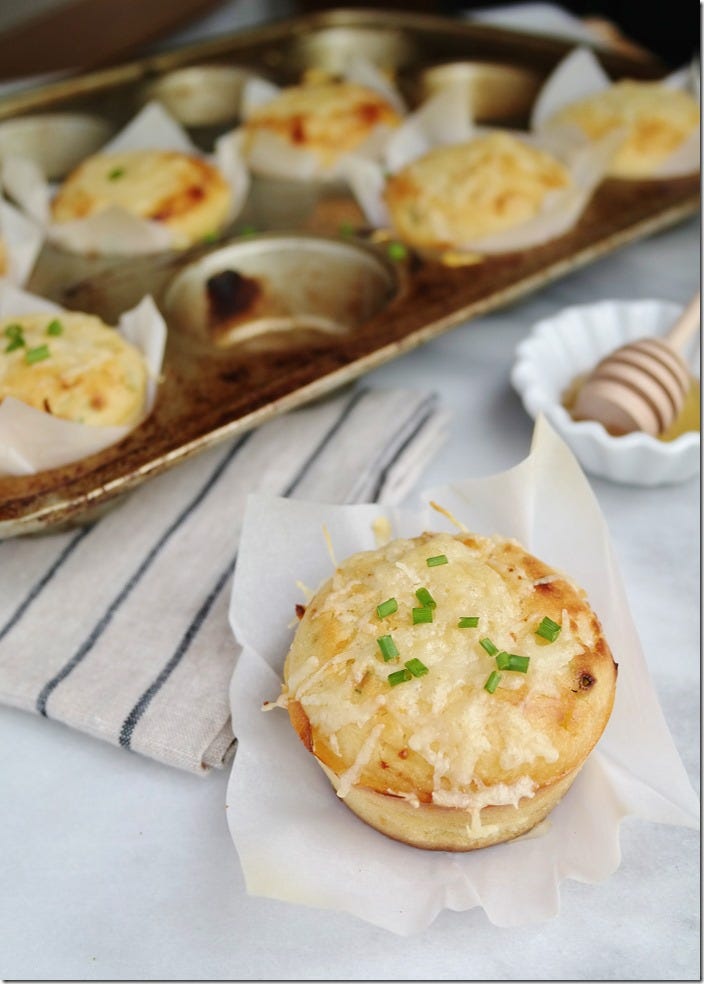 Savory Honey Breakfast Muffins