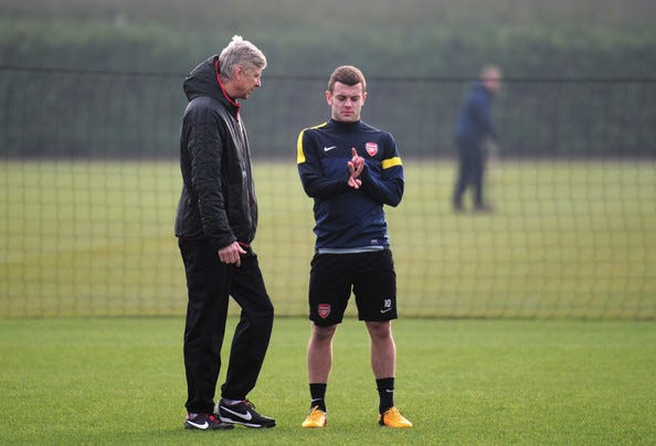 Arsene+Wenger+Jack+Wilshere+Arsenal+Training+jLt3RBROSsIl