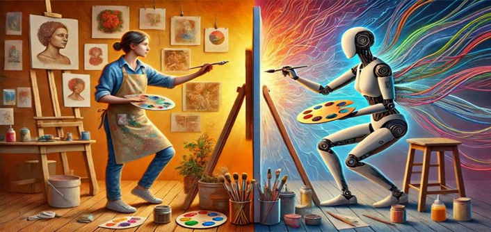 Can AI Be Truly Creative Without Being Conscious?