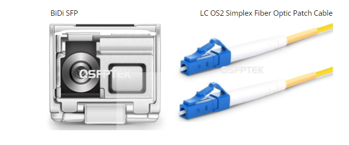 bidi sfp used with simplex fiber