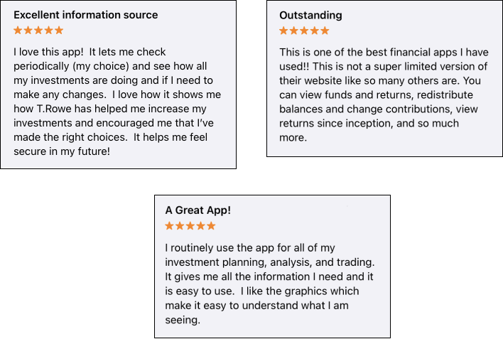 Samples of reviews from users on the Google Play Store