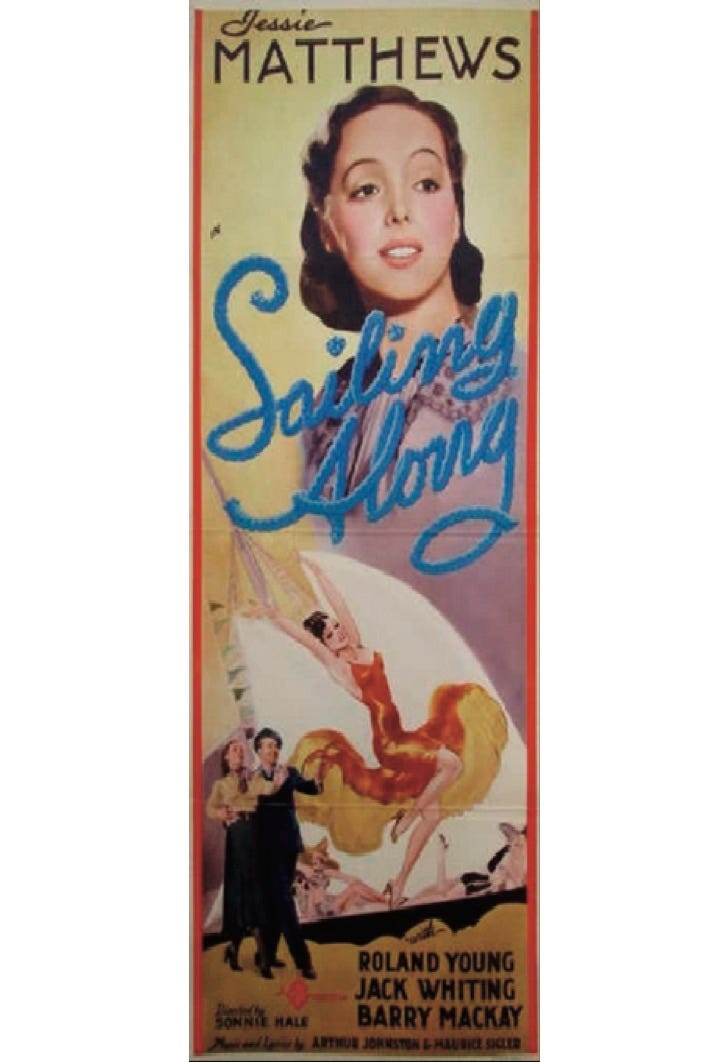 poster for the 1938 film Sailing Along