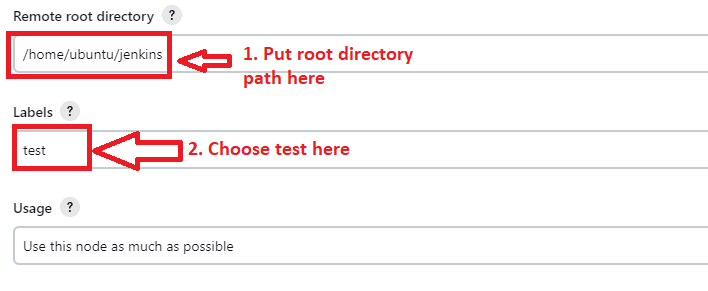 Choose Root directory & Label here