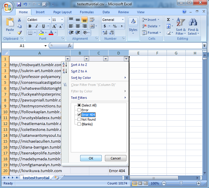 How to arrange data in excel for easy reading