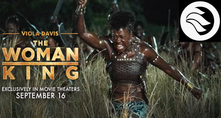 The Woman King poster staring Viola Davis.