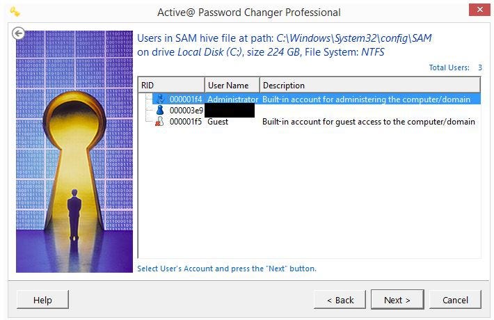 Active@ Password Changer Tool