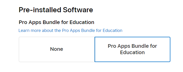 apple pro bundle for education india