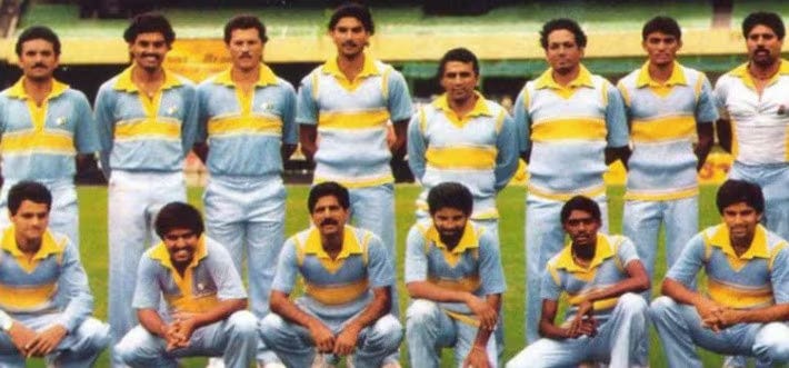 1985 World Cup — Indian Cricket Team Jersey