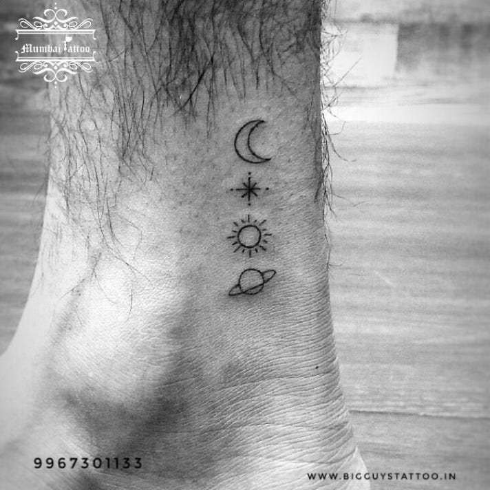 Pin by Amy Chambers on tat ideas.... | Planet tattoos ... - sun moon and saturn tattoobr /
