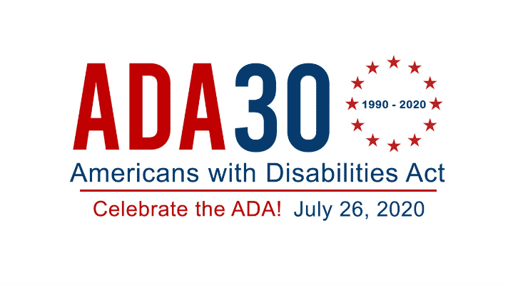 Americans with Disabilities Act 30 year anniversary logo