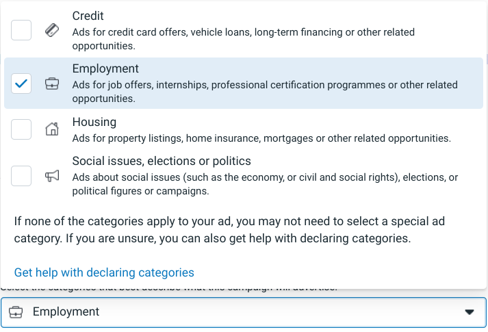 Select employment