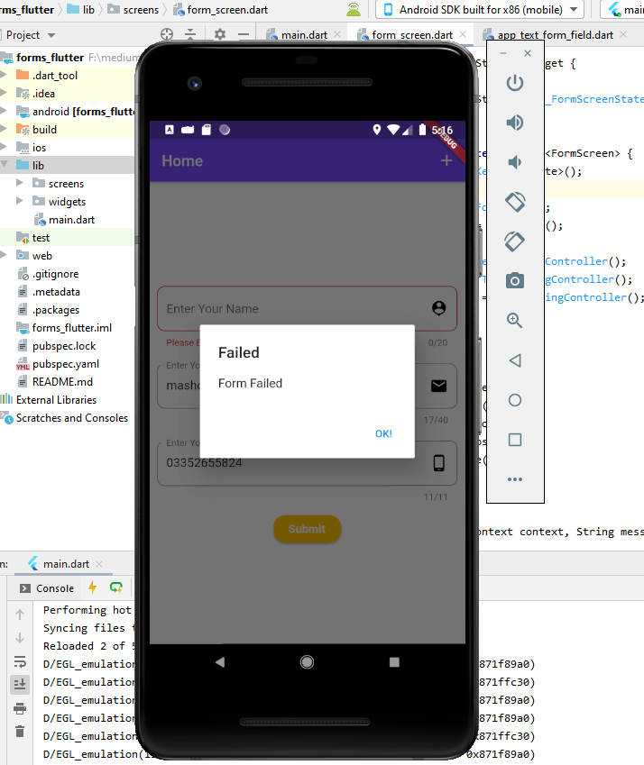 Forms And Its Validation In Flutter | LaptrinhX