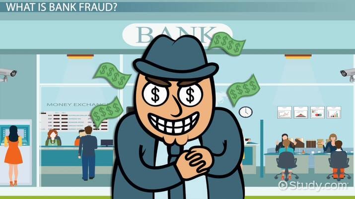 A cartoon of a fradulent banker