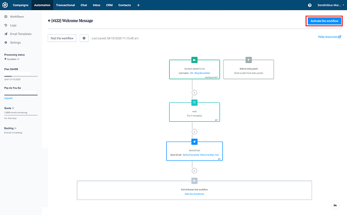 Autoresponder Workflow