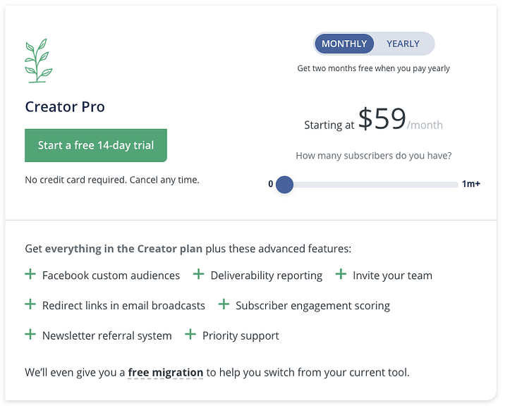 ConvertKit Pricing Plan