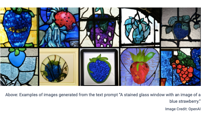 Image source: OpenAI, AI-generated blue strawberry images