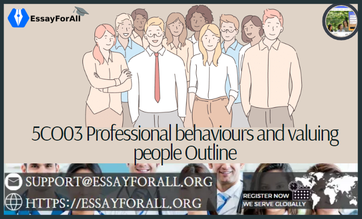 5CO03 Professional behaviours and valuing people Outline