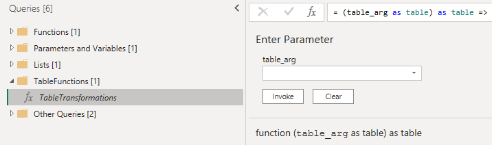 Renamed query for the TableTransformations function