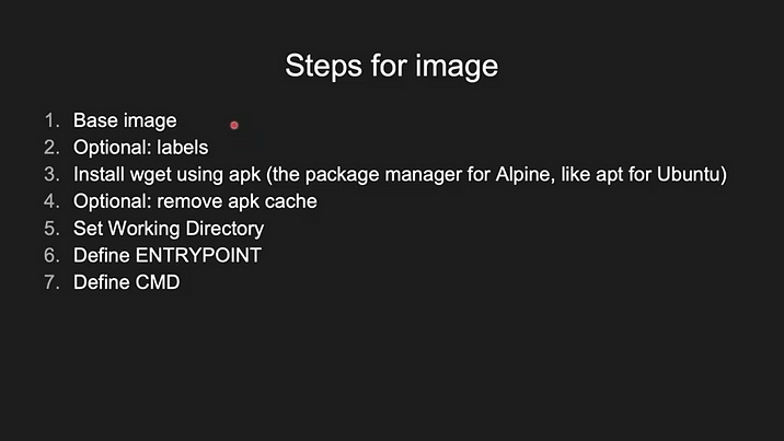 Creating Image & Container using Docker file — Example 3 (1st)