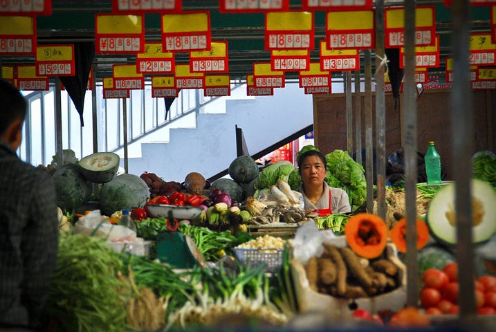 Become Friends with Your Vegetable Lady in Lhasa Tibet