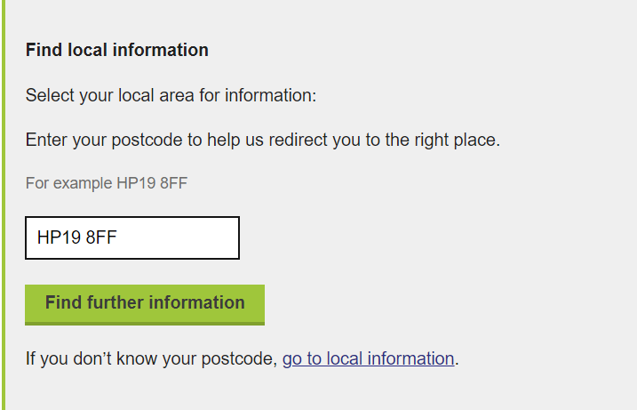 Image of Postcode Lookup tool