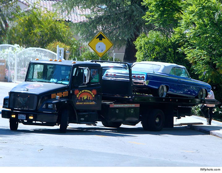 Nick Young Car Towed