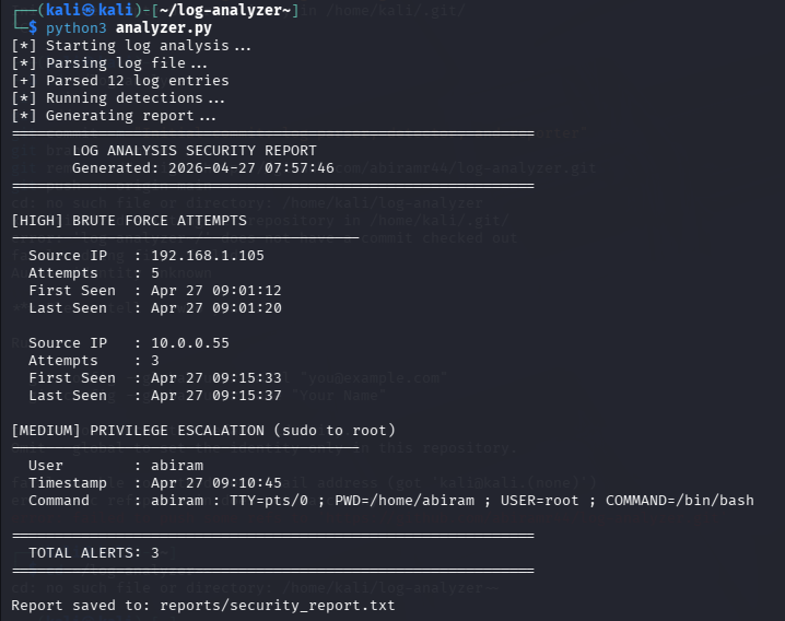 Built a SIEM-Style Log Analyzer in Python. Here’s What I Learned as a Cybersecurity Beginner