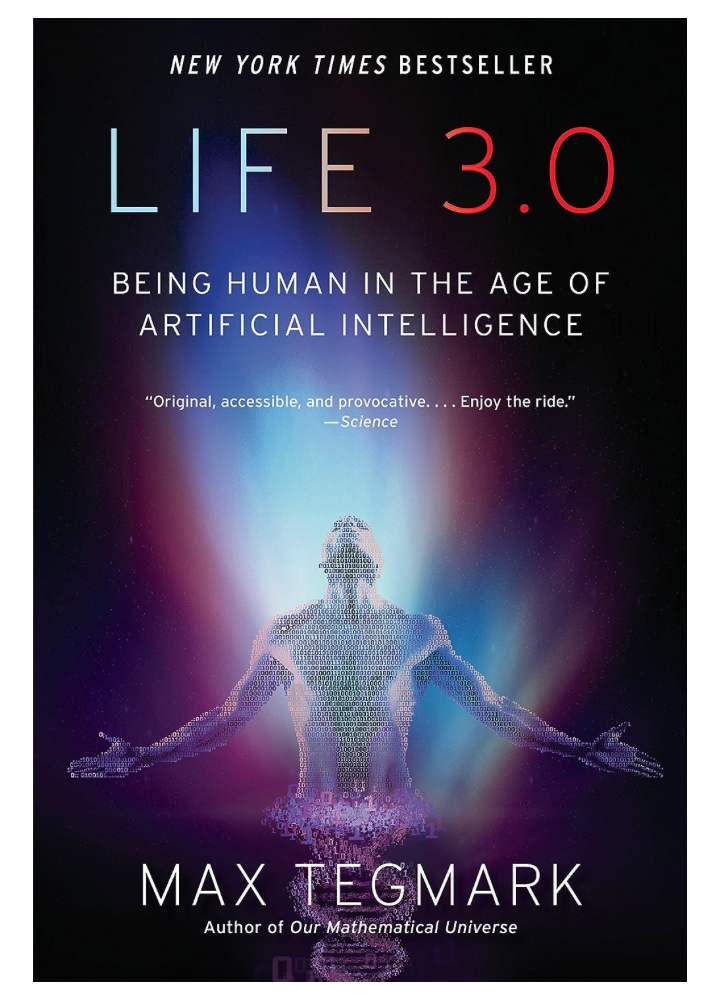 Life 3.0: Being Human in the Age of Artificial Intelligence by Max Tegmark : Illustration of an Artificial human born of binary code.