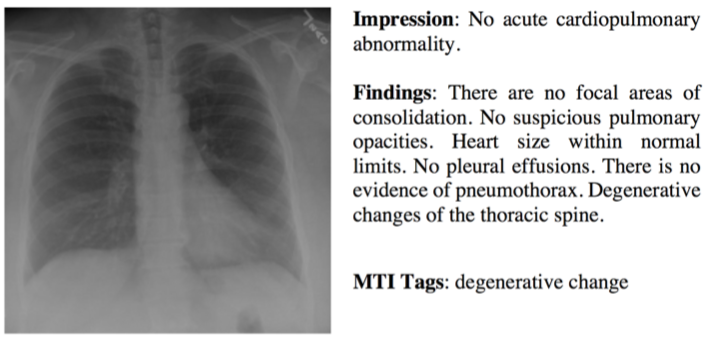 Sample medical imaging report