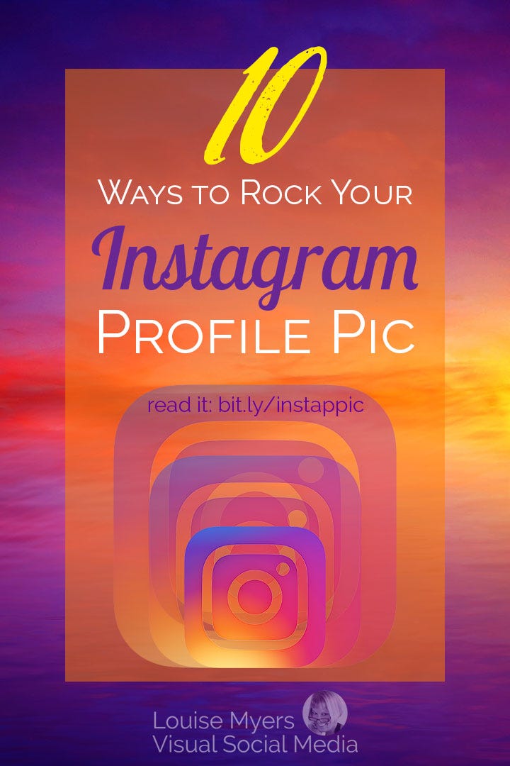 How's your Instagram profile picture? It's gained prominence online. You'll want to ensure that ALL your profile pics are at their best with these tips!