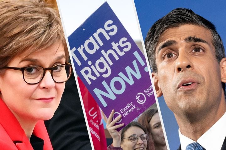 Image from HuffPostUK stylising the alleged debate.