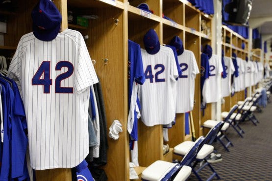 Cubs 42 best sale jersey