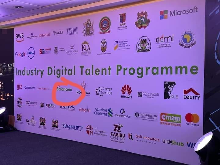 Safaricom, digital talent Kenya, Coursera Kenya, tech companies, white banner