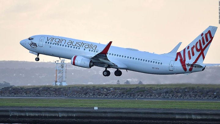 Virgin Australia Plane Taking Off