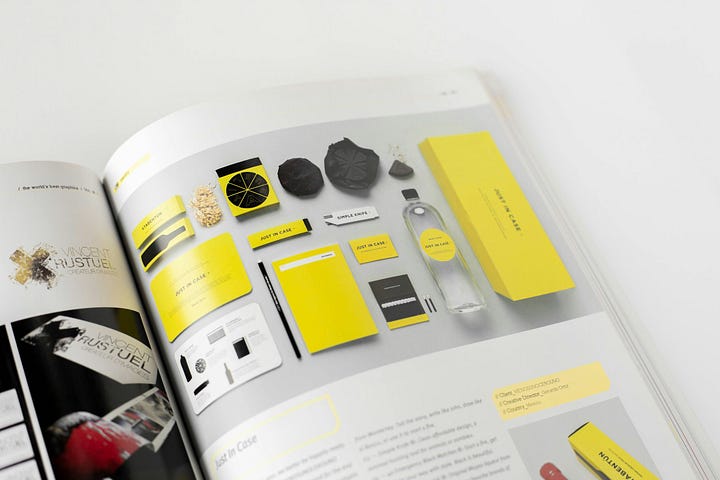 page of a magazine with flowchart information in yellow