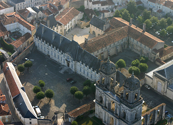 A bird’s eye view of the old abbey.