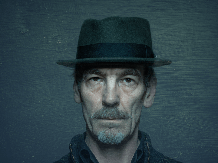 Man wearing trilby hat 2019 by Sean P. Durham self portrait