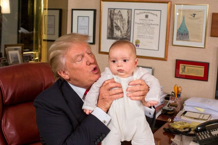 Image result for Donald Trump baby