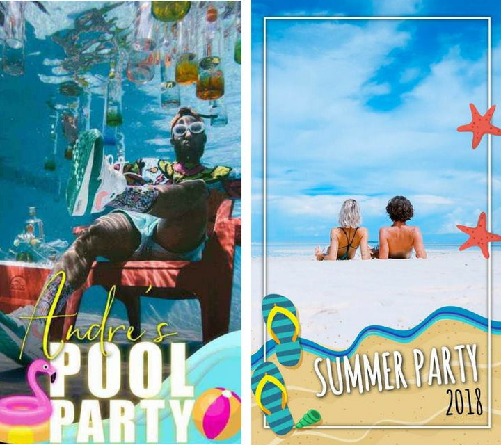 Snapchat summer party filters