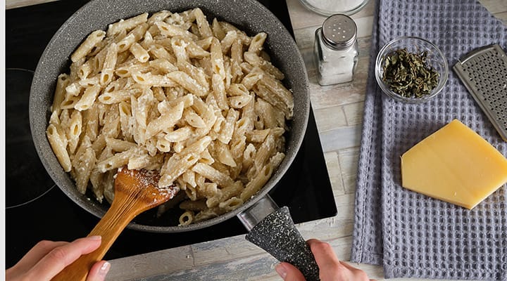 Pasta can be fattening if paired with alfredo sauce