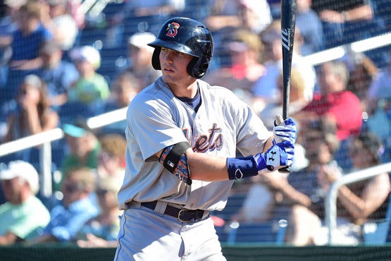 Brandon Nimmo with the Binghamton Mets (Kevin Pataky/MiLB.com)