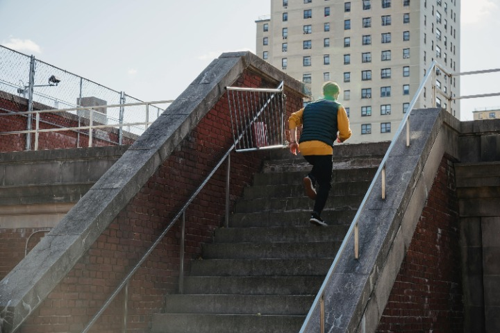 A man doing Staircase Workout