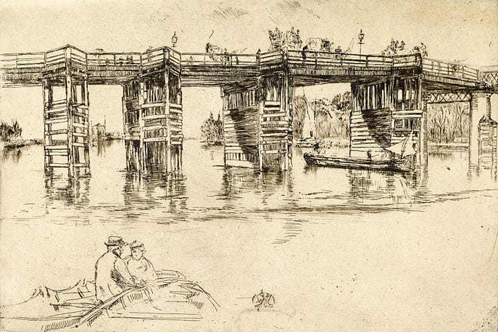 Old Putney Bridge, 1876