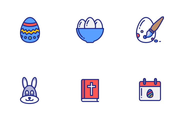 Easter 2017 Icons by Jemis Mali