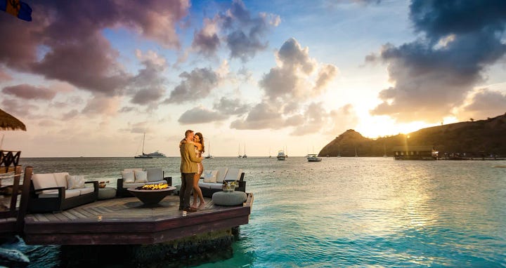 Couple at the Sandals Grande St Lucian Resort — Grand Goldman