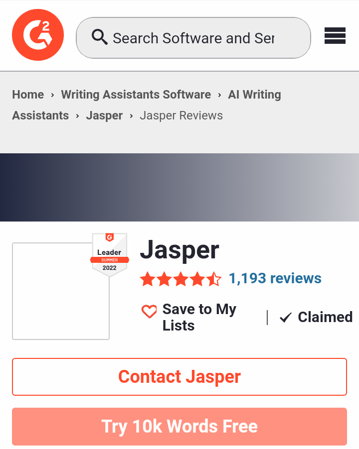 JasperAI review on