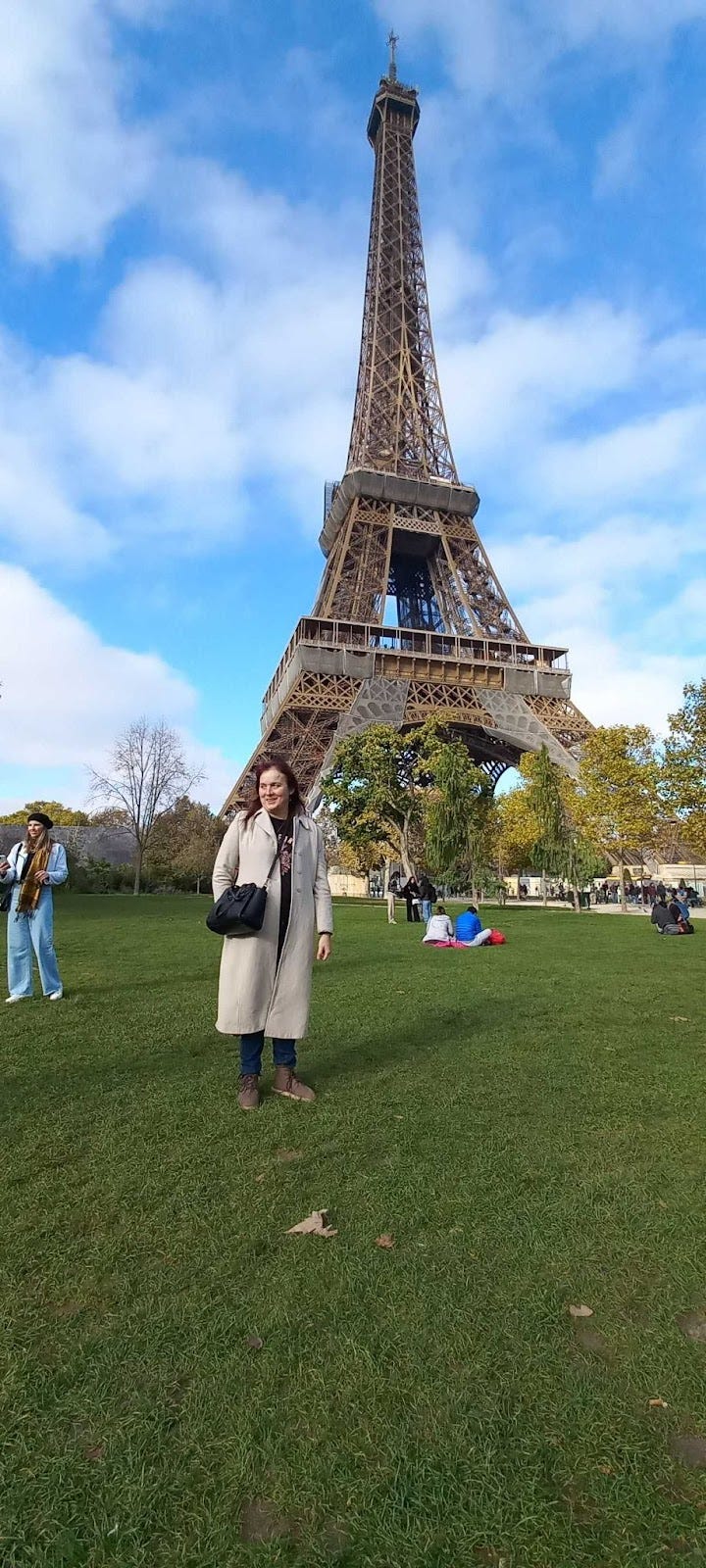 Yolanda at the Eiffel Tower