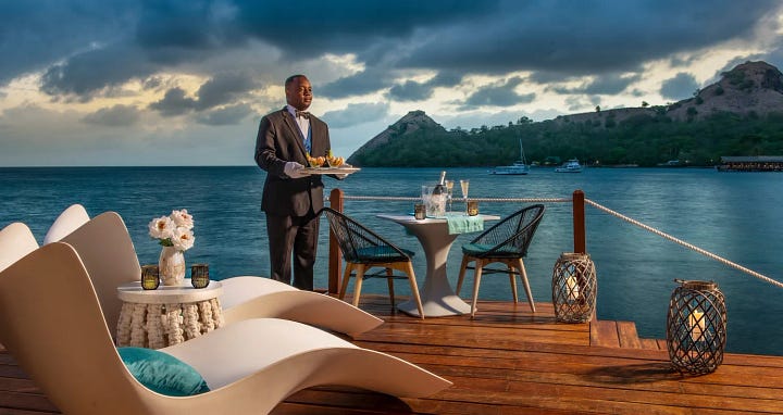 Customer service of the Sandals Grande St Lucian Resort