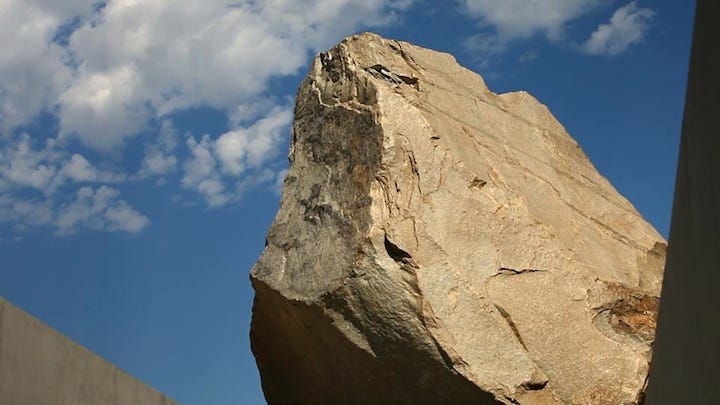 levitated mass boulder