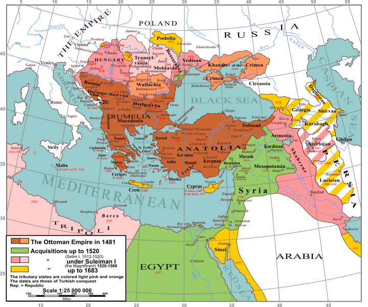 Map of the Ottoman Empire